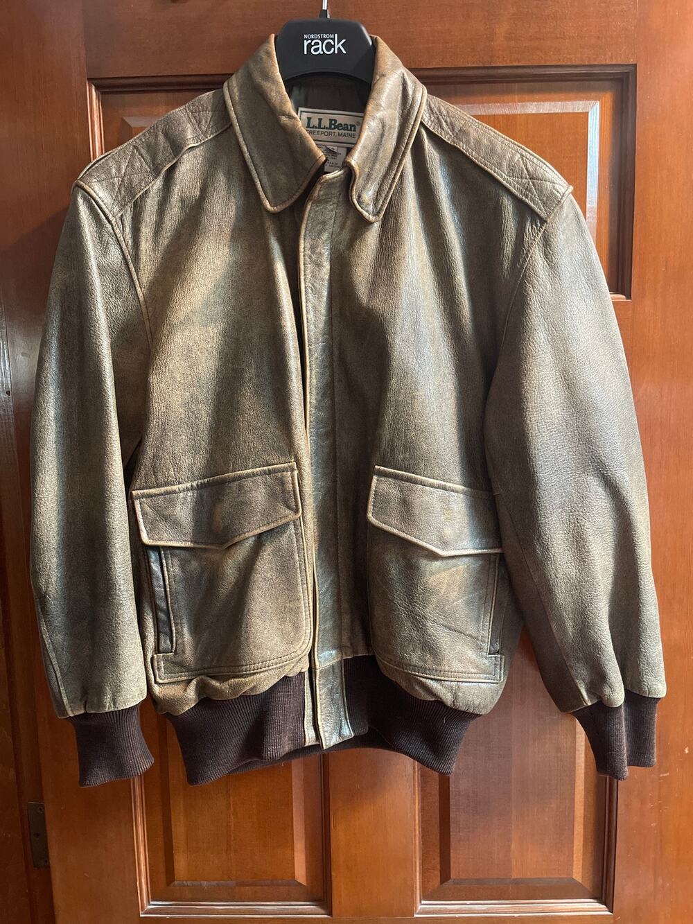 Vintage L.L. Bean "Flying Tiger" A-2 leather bomber jacket Men’s 36 (Small)